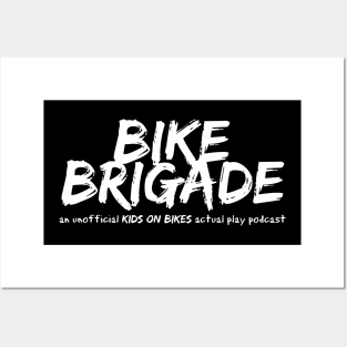 Bike Brigade in White Posters and Art